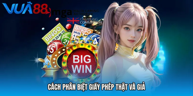 Cách phân biệt giấy phép thật và giả