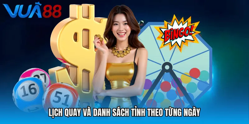Lịch Quay Và Danh Sách Tỉnh Theo Từng Ngày